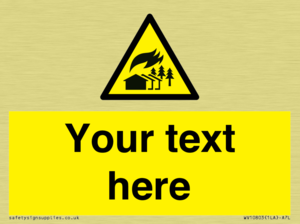 Custom Warning: Large scale fire zone